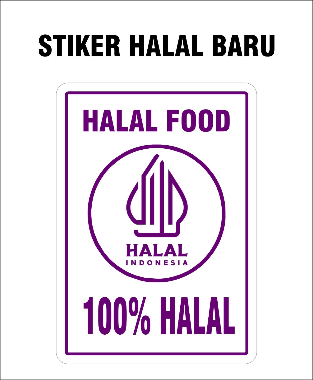 STIKER VINYL HALAL