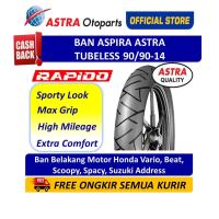Ban Aspira Maxio Rapido 90/90-14 (TL) Ban Belakang Motor Honda Vario Beat (12-90/9014-RAPIDO)