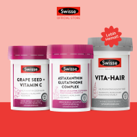 Bundling Swisse Ultiboost Astaxanthin 30s + Swisse Ultiboost Grape Seed 60s + Swisse Beauty Vita Hair 60s