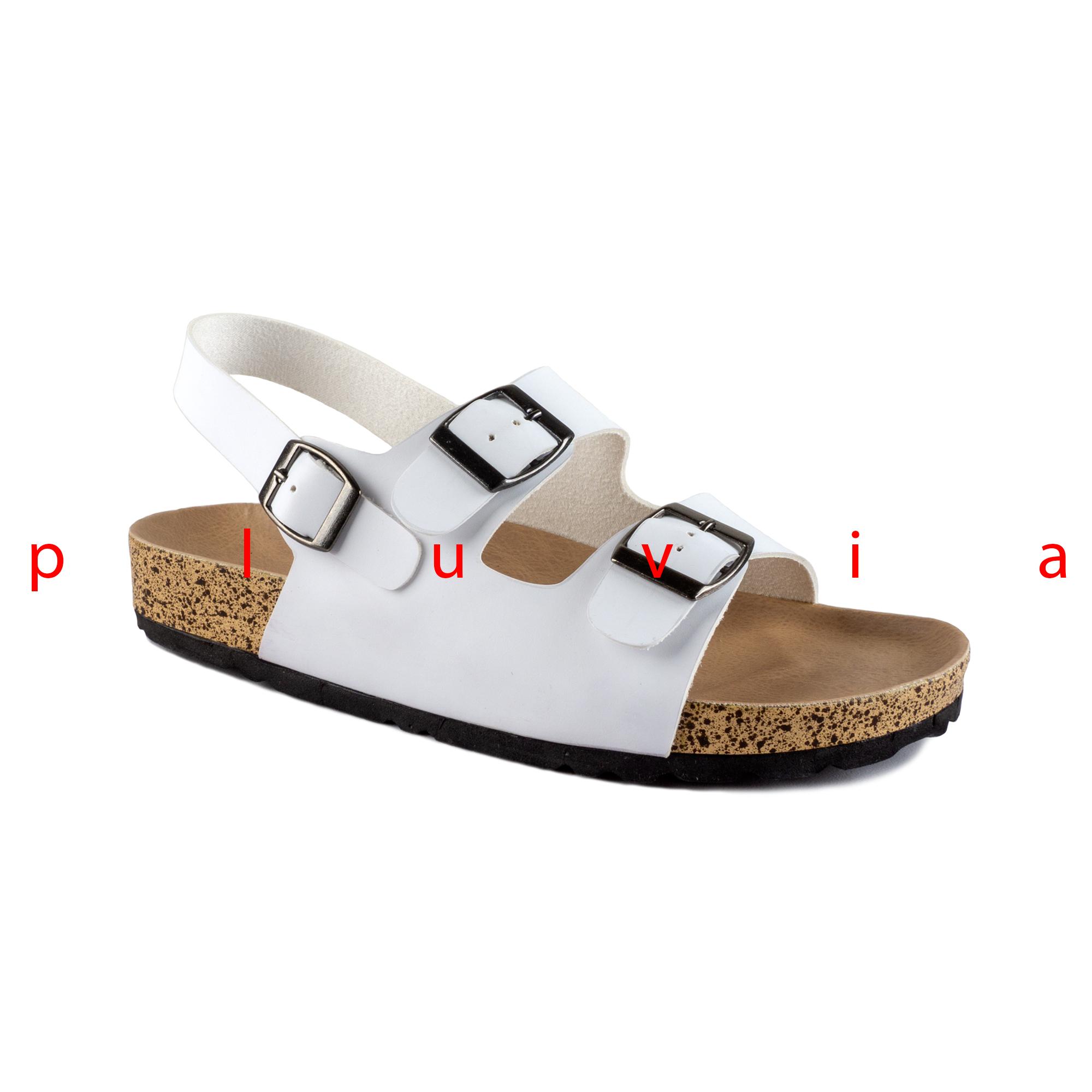 Pluvia - Sandal Wanita Sendal Flat Footbed JENIA - Putih / Hitam / Camel Januari 2019 - 2 Pluvia - Sandal Wanita Sendal Flat Footbed JENIA - Putih / Hitam / Camel - 2