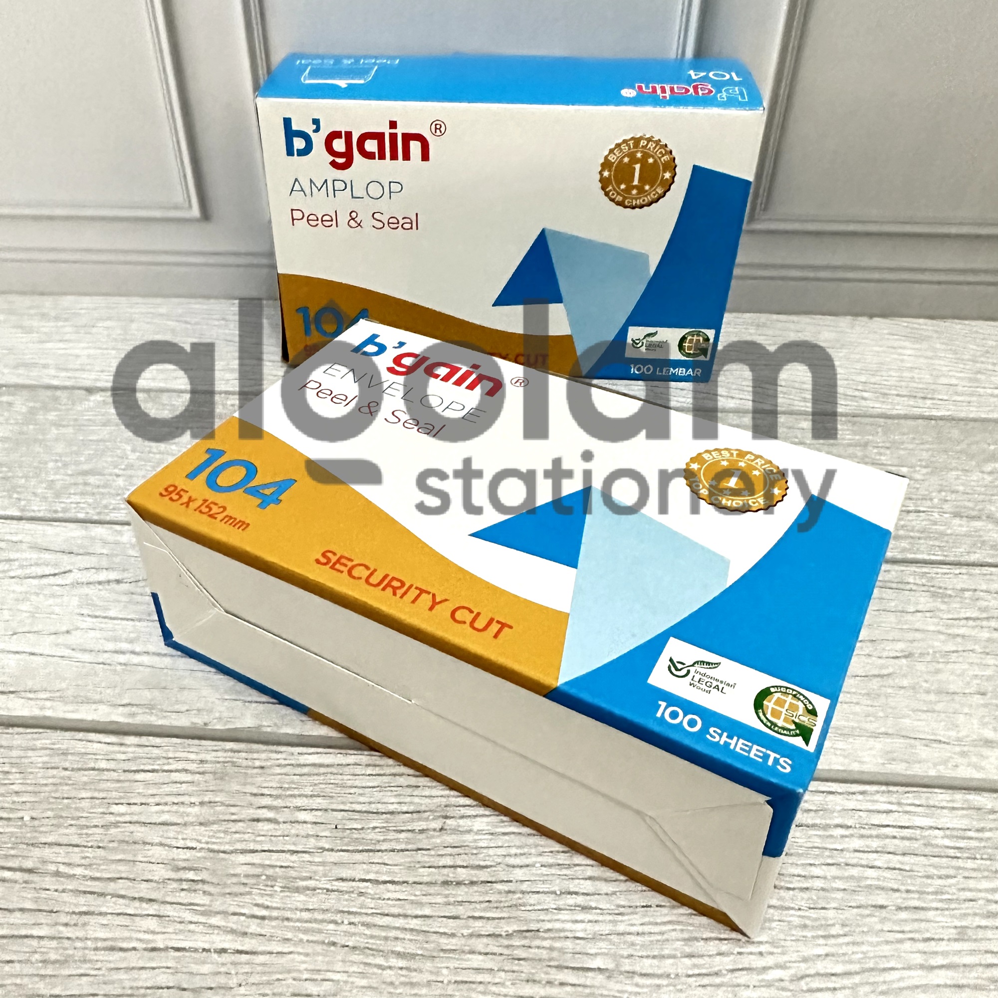 SATU PACK ( 100 Lembar x 70 Gsm ) Amplop Sedang Polos BGain 104