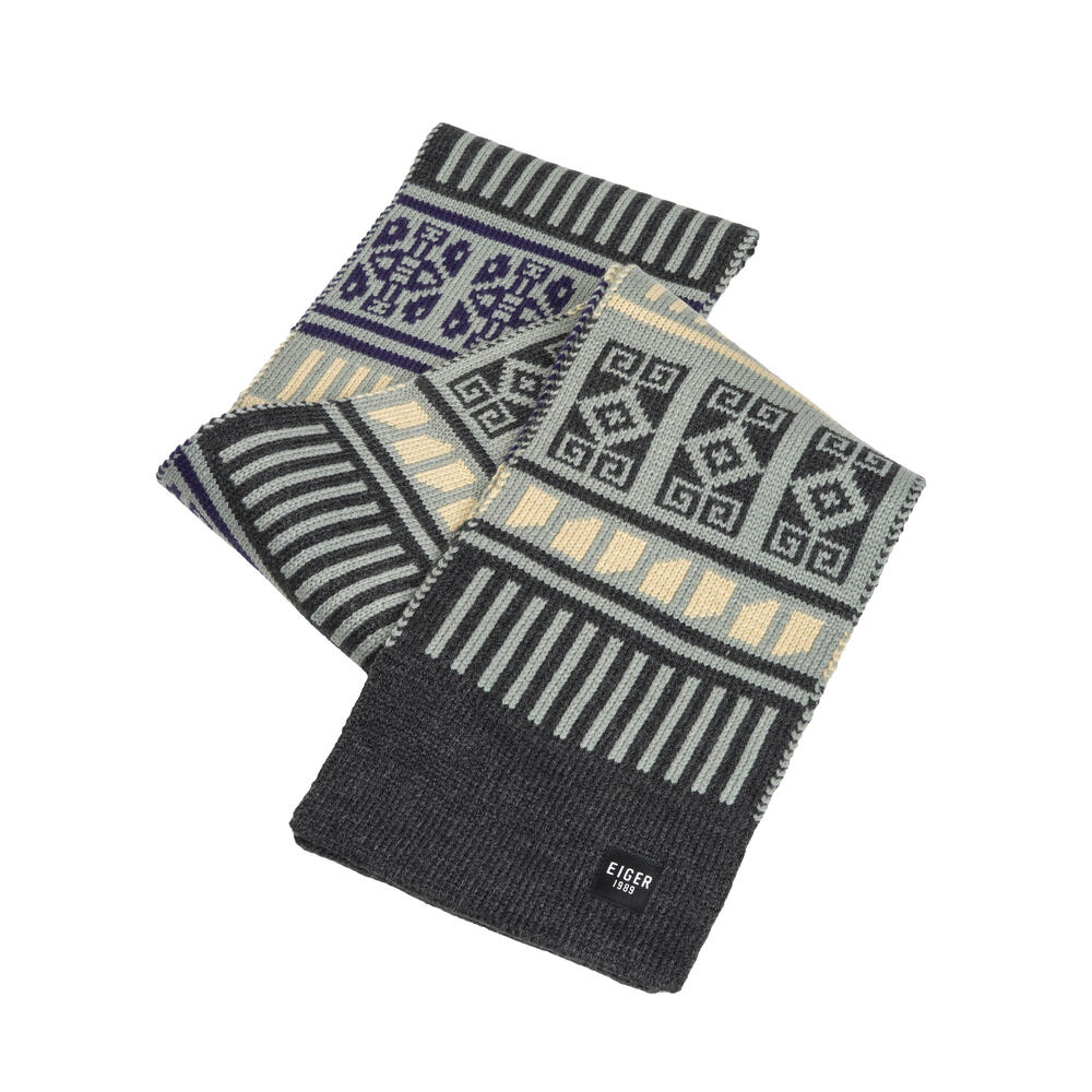 910010305 HILLWANDER SCARF KNIT - BLU