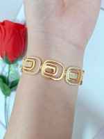 Gelang Rantai Xuping Motif Kotak2 Mata Perhiasan Wanita /Perhiasan Penganti Emas Asli/Aksesories Wanita /Kualitas Premium