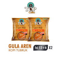 [Paket isi 2] TOP Coffee Kopi Instan Gula Aren Bag (12+6)x22gr