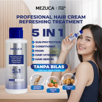 MEZUCA Profesional Hair Cream Refreshing Treatment Tanpa Bilas 5in1 Sun Protection Conditioner Vitamin Serum Masker Rambut  Efek Salon Halus Lembab