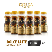 [Paket isi 6] GOLDA Coffe Dolce Latte Kopi Siap Minum Botol 200ml