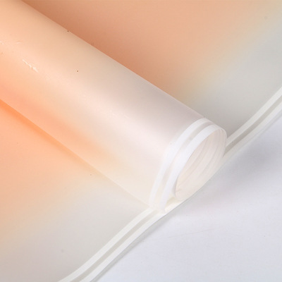 [5 LEMBAR] Flower Wrapping Bi Color Cellophane 60X60Cm Waterproof Kertas Bunga Gradient