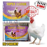 Obat Ayam Vitamin Ayam Supplemen Ayam Obat Penggemuk Ayam Kurus Super Cepat SUPER GEMUK - Kemasan Sachet Isi 1 Pcs - Hijrah Pet Shop