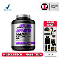 MUSCLETECH MASSTECH ELITE 6 LB Lbs / 2.7 Kg - MUSCLE BUILDING MASS TECH HIGH PROTEIN GAINER PENAMBAH BERAT BADAN DAN MASSA OTOT UNTUK PRIA DAN WANITA 6LB 6LBS