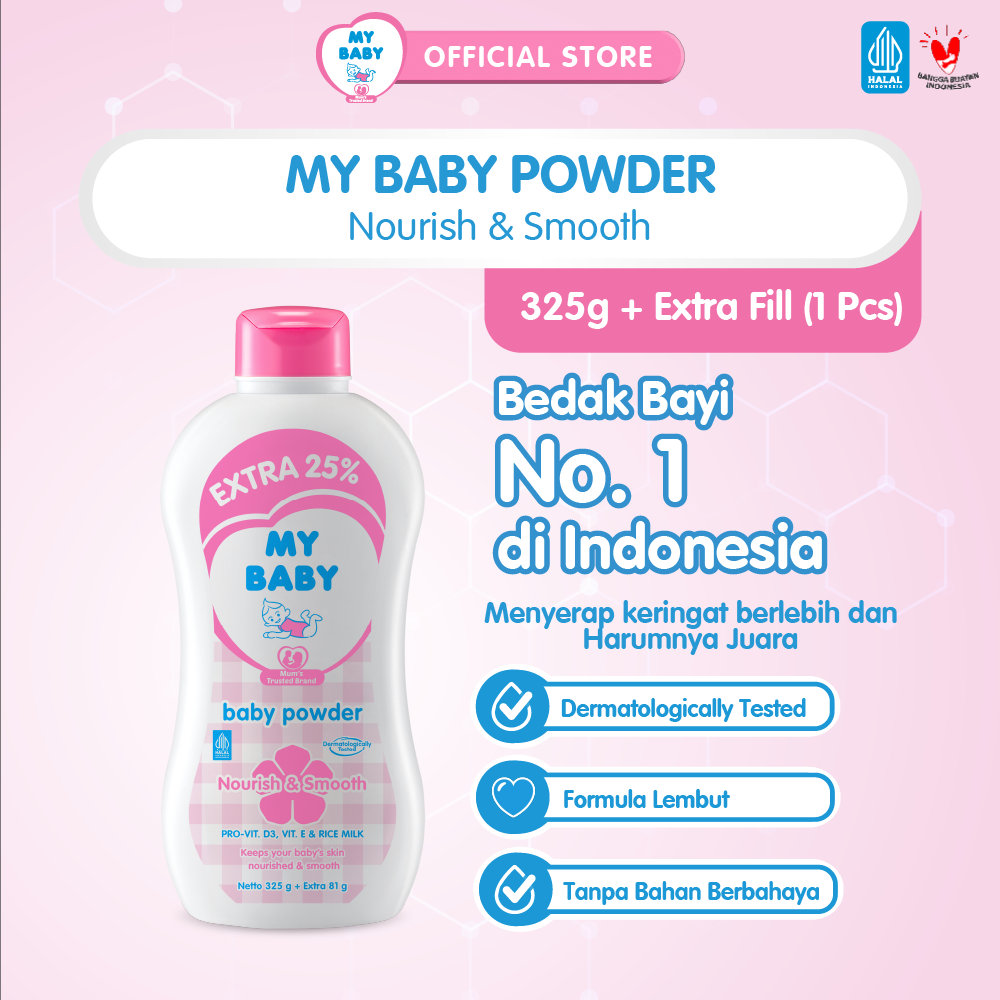MY BABY Powder Nourish & Smooth 325 g - Exp: 02.2029