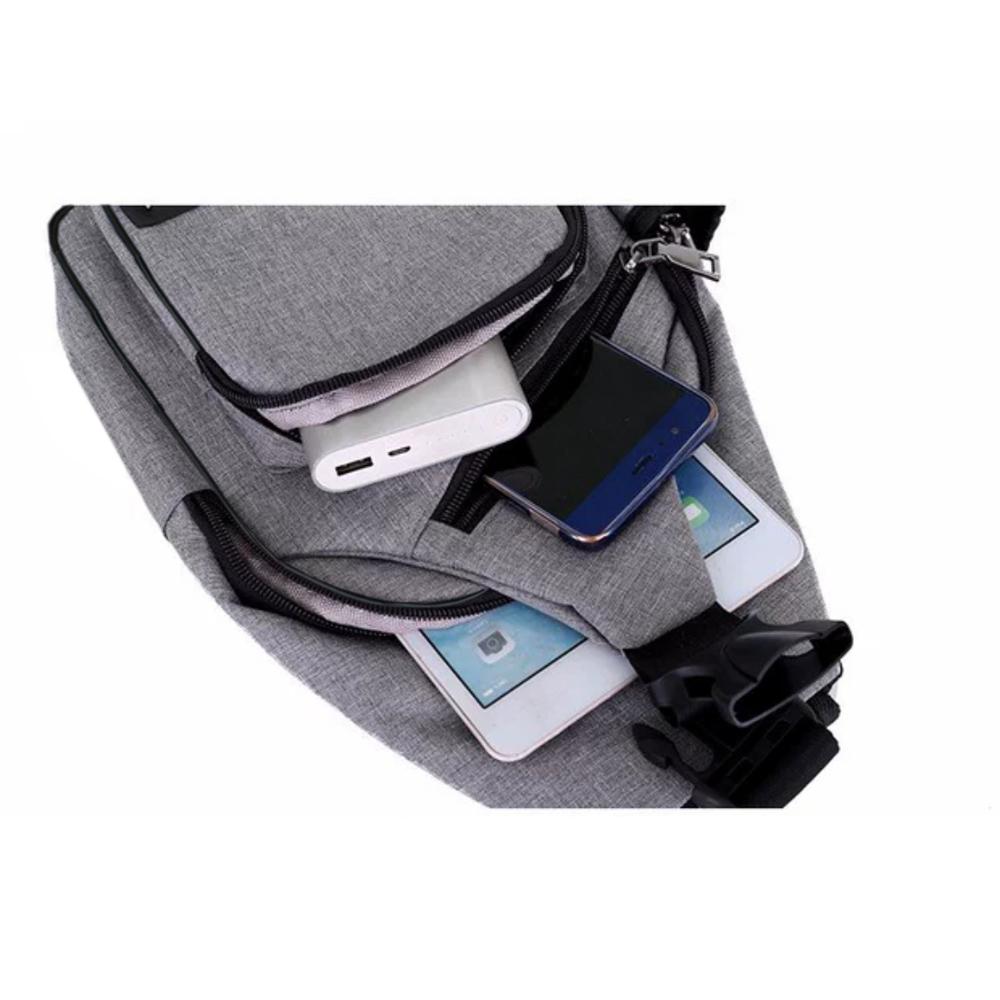 Free Shipping - Tas Pria Tas Slingbag Pria JB2022 Tas Selempang Pria Tas Slingbag Tas Bahu Tas Ransel Tali Satu Tas Gadget Tas HP Tas Smartphone Tas Gaul Tas Dompet Tas Hangout Tas Outdoor Material Serat Kanvas - Grey Januari 2019 - 2 Free Shipping - Tas Pria Tas Slingbag Pria JB2022 Tas Selempang Pria Tas Slingbag Tas Bahu Tas Ransel Tali Satu Tas Gadget Tas HP Tas Smartphone Tas Gaul Tas Dompet Tas Hangout Tas Outdoor Material Serat Kanvas - Grey - 2