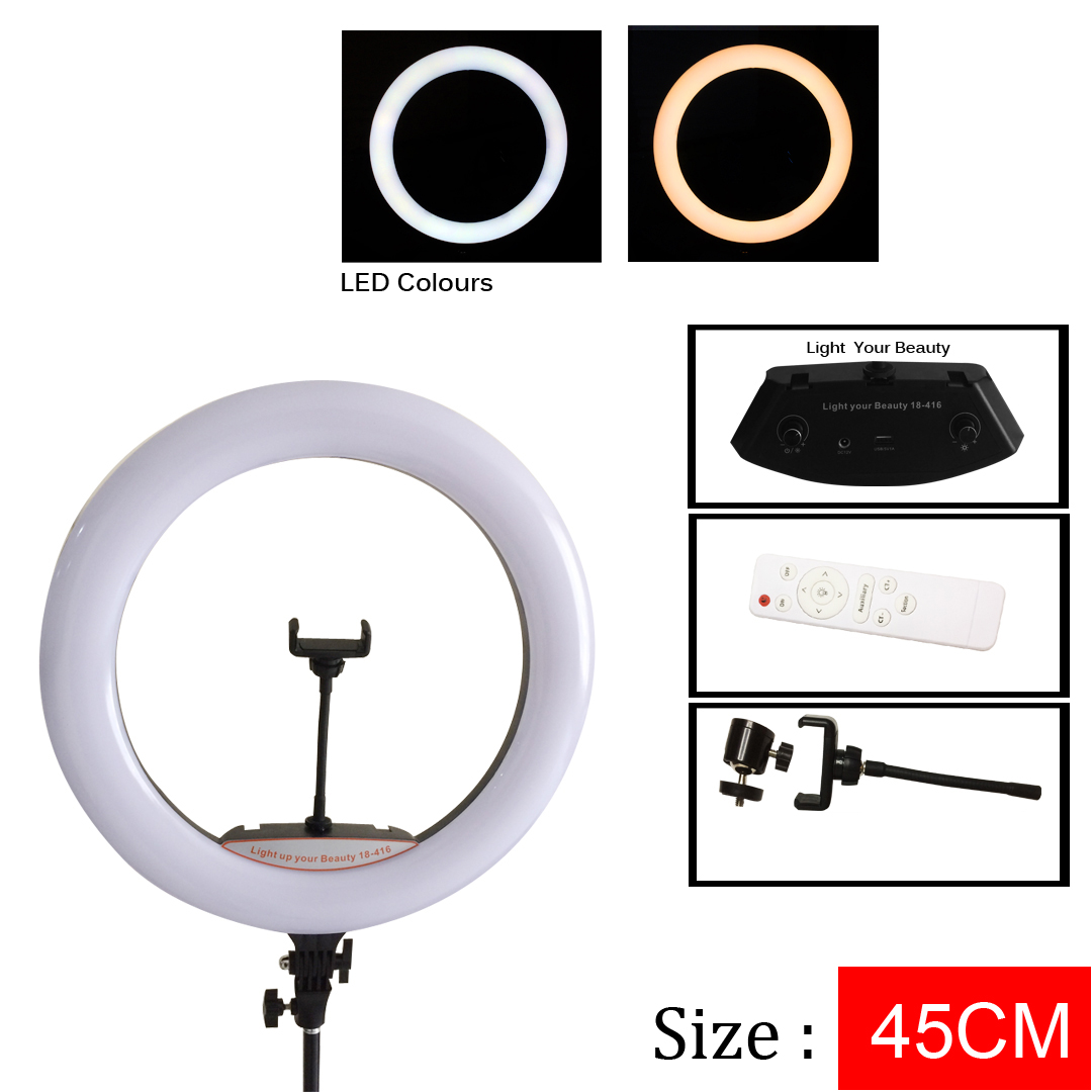 Lampu LED 45CM Ring Light studio selfi Vlog Tiktok Live Lampu Ringlight Tripod lampu led 45cm ring light studio selfi vlog tiktok live lampu ringlight tripod