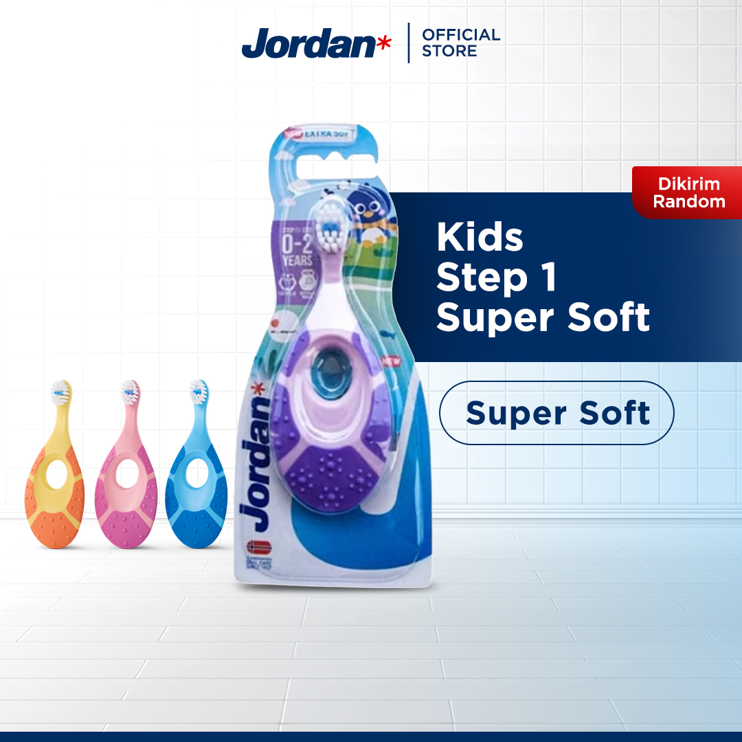JORDAN Oral Care Kids Step 1 Super Soft - Sikat Gigi