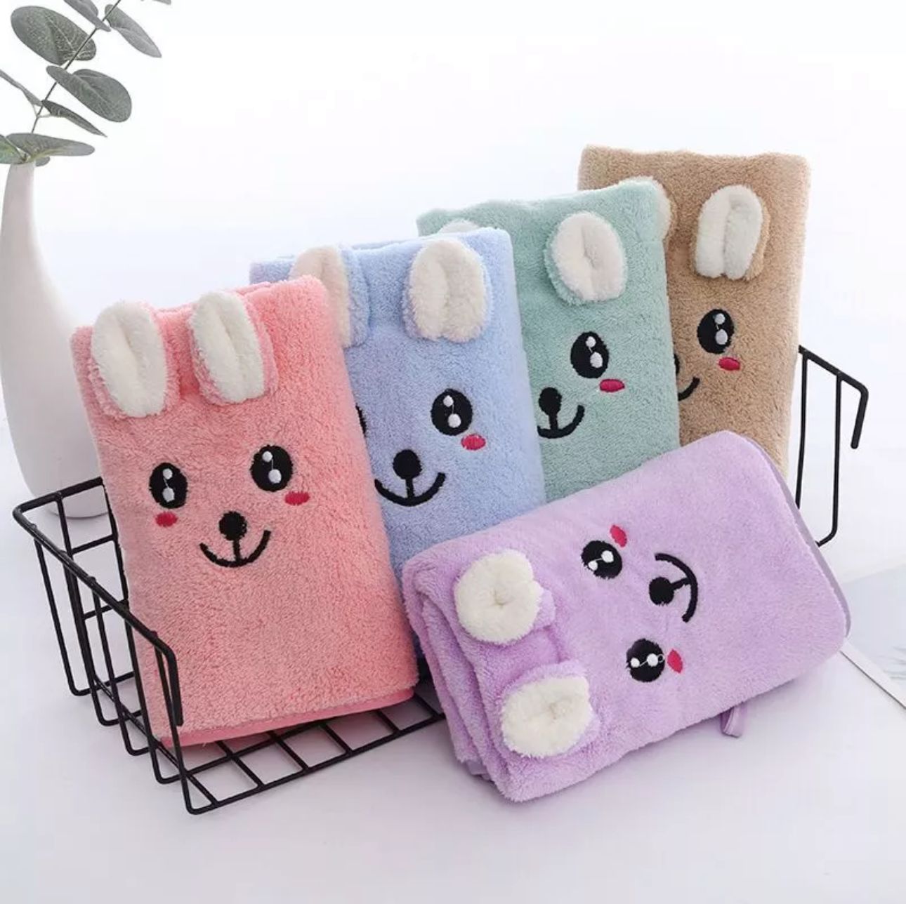 Handuk Mandi Bayi 50X100Cm Microfiber Premium Kuping Timbul Mungil Baby Wear