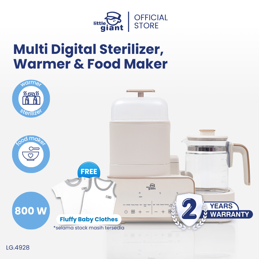 Little Giant Multi Digital Sterilizer Warmer & Food Maker | Sterilizer|Food Maker MPASI