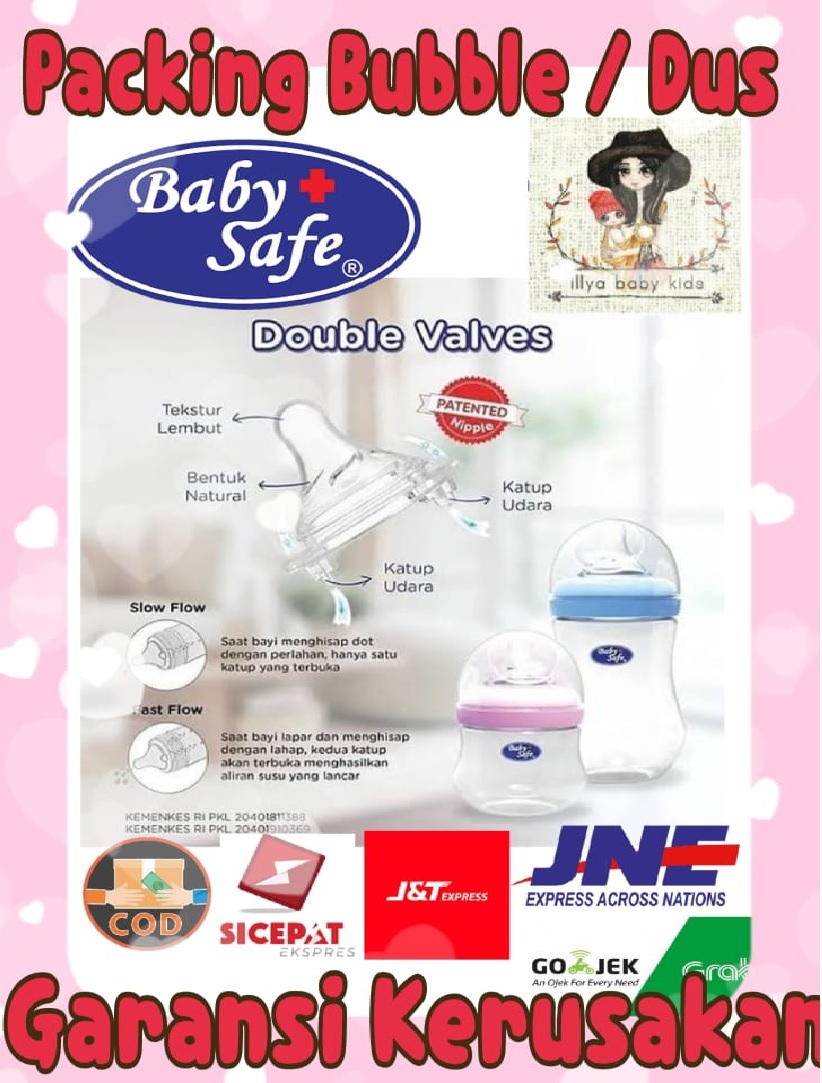 BABY SAFE BOTOL SUSU WIDE NECK 125ML 250ML