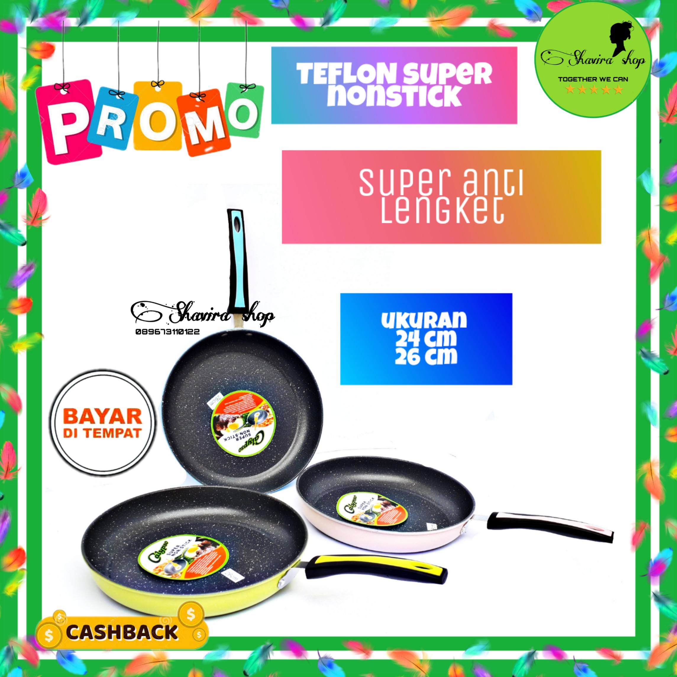 Teplon Anti Lengket Murah Ukuran 24 Cm Teflon Keramik Peralatan Masak Promo teplon anti lengket ukuran 24 cm teflon keramik peralatan masak promo