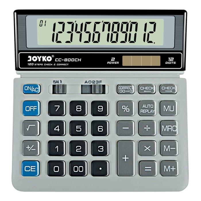 Calculator Kalkulator Joyko CC-800CH 12 Digits Check Correct Murah