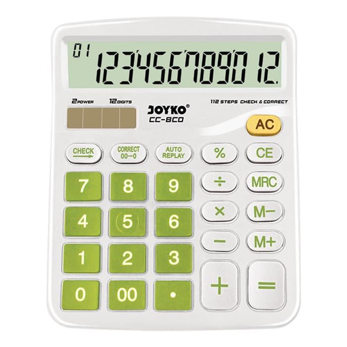 Calculator Kalkulator Joyko CC-8CO 12 Digits Check Correct