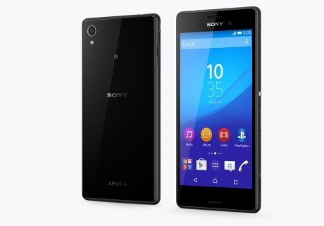 Gambar produk dari bagian depan Xperia M4 Aqua