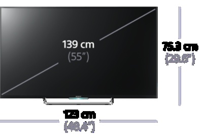 Gambar W80C Full HD dengan TV Android