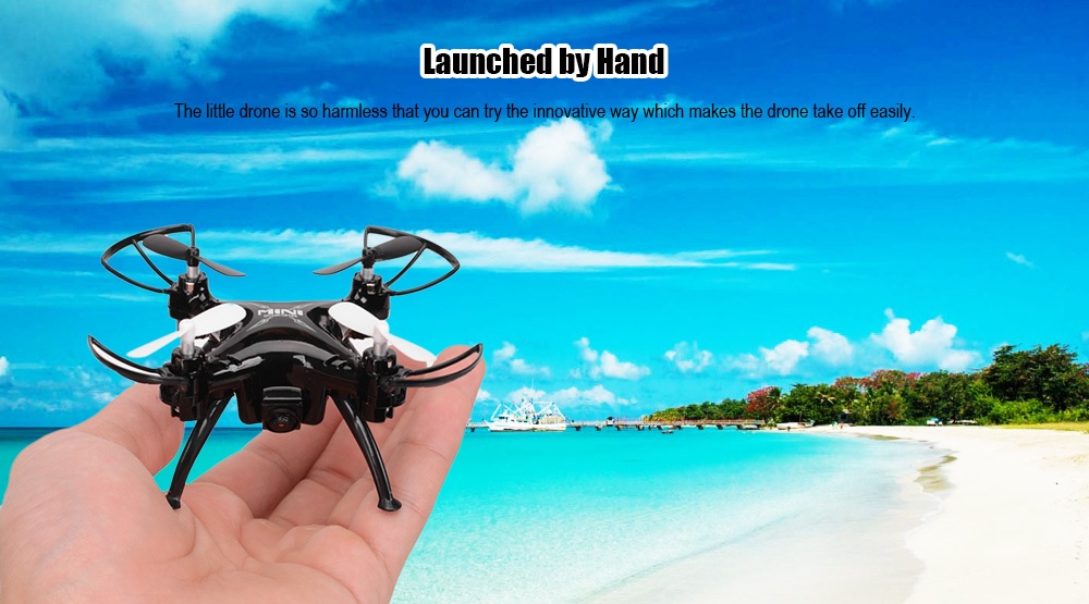 Skytech TK106RHW Mini RC Drone RTF WiFi FPV 0.3MP Camera 2.4GHz 4CH 6-axis Gryo Hand Launching G-sensor Waypoints