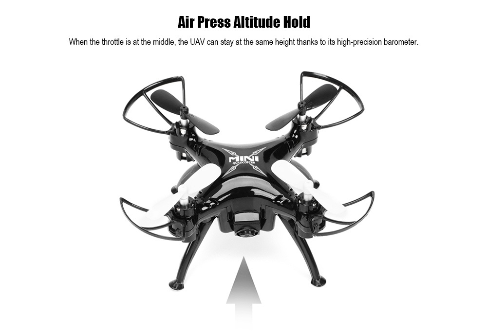 Skytech TK106RHW Mini RC Drone RTF WiFi FPV 0.3MP Camera 2.4GHz 4CH 6-axis Gryo Hand Launching G-sensor Waypoints