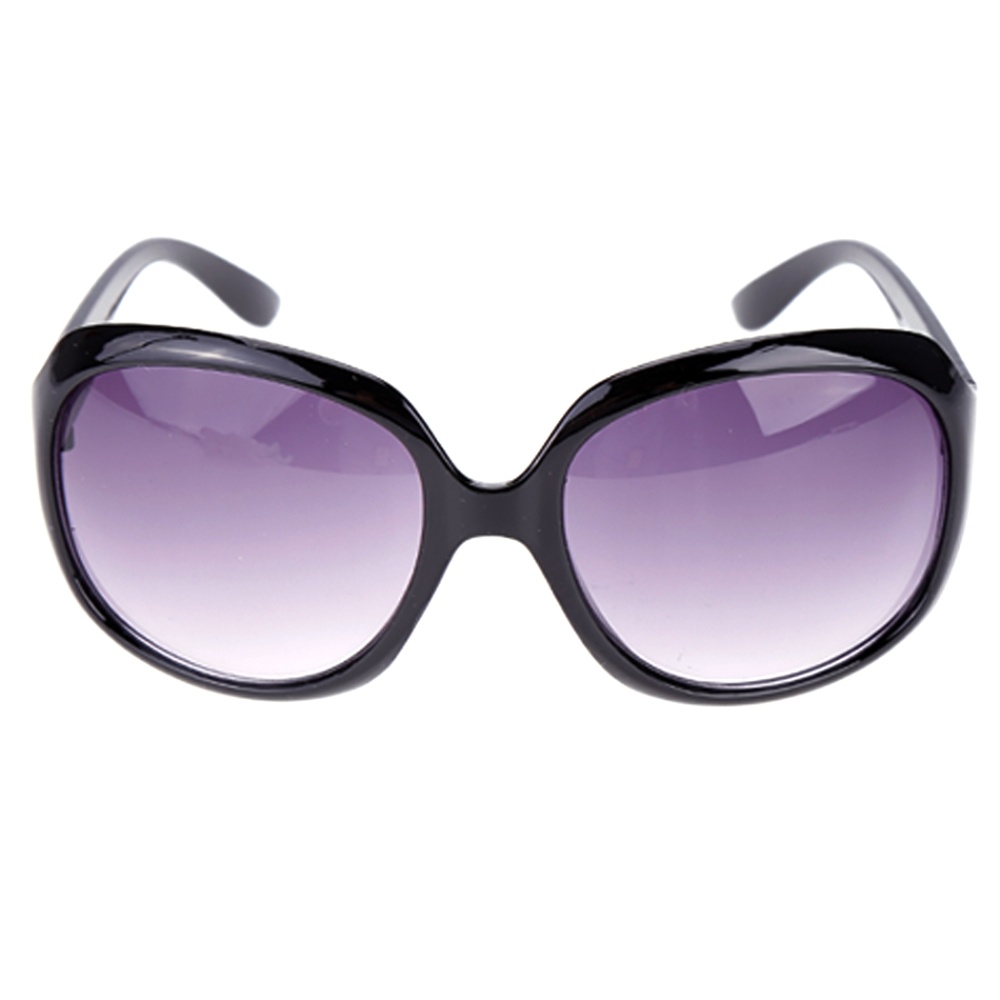 Sunweb Retro Terlalu Besar Kacamata Hitam Wanita Hitam 
