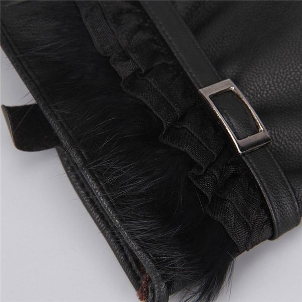 kulit imitasi Legging Boots musim dingin hangat kaki tebal tipis Leggins Super elastis .
