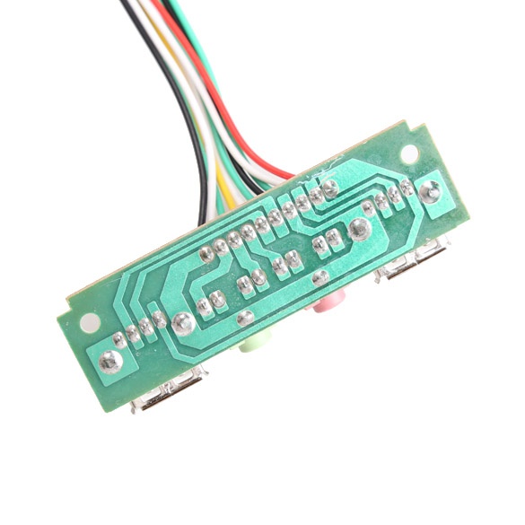 Kasus Komputer Pc Panel Depan Audio USB Port Kabel
