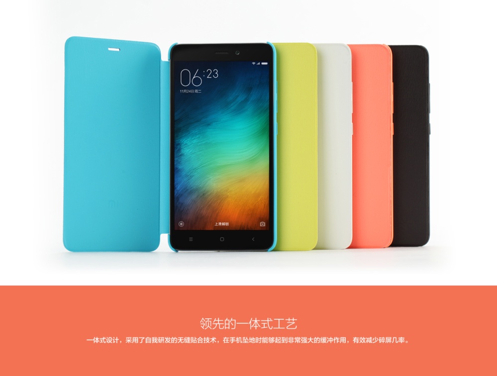 Xiaomi Original Flip Case Cover Redmi Note 3 - Hitam