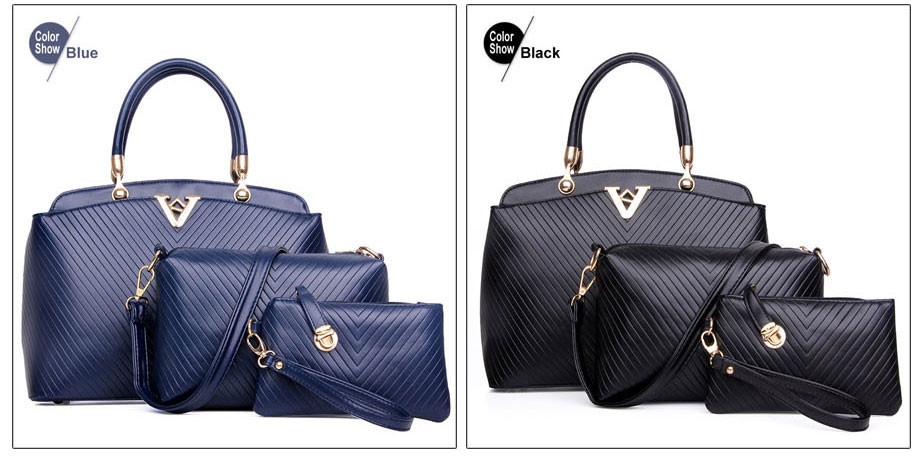 tas fashion wanita tas paket 3 in 1 import v pattern warna hitam lazada indonesia tas fashion wanita tas paket 3 in 1 import v pattern warna hitam lazada indonesia