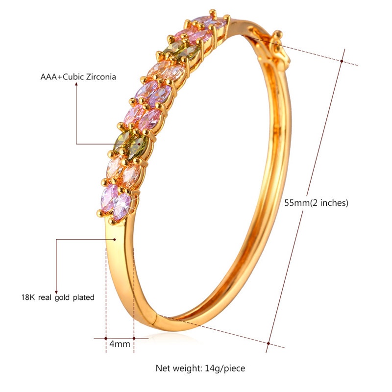 u7 kubik zirconia gelang 18 kb emas berlapis gelang emas u7 kubik zirconia gelang 18 kb emas berlapis gelang emas
