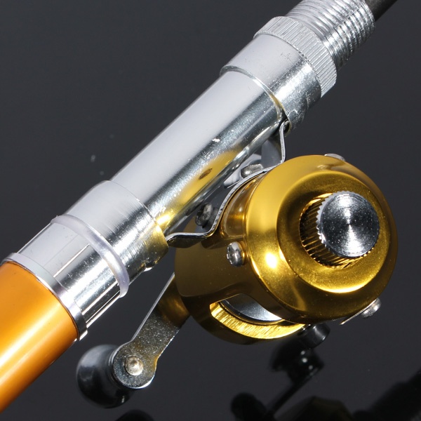 Mini Saku Portabel Ikan Bentuk Pena Fishing Rod Campuran 