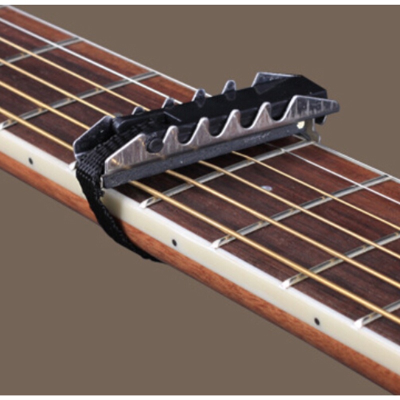 Folk Akustik Listrik Pemicu Perubahan Cepat Tune Gitar Capo Kunci Penjepit Hitam-Internasional - 3
