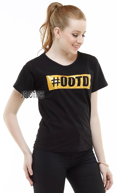 jclothes kaos cewe kaos wanita ootd hitam jclothes kaos cewe kaos wanita ootd hitam