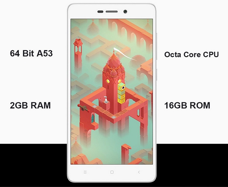 2016 New Xiaomi Phone Xiaomi Redmi 3 ( Hongmi 3 ) Qualcomm Snapdragon 616 Octa Core 1.5GHz Android 5.1 Metal Smart Phone