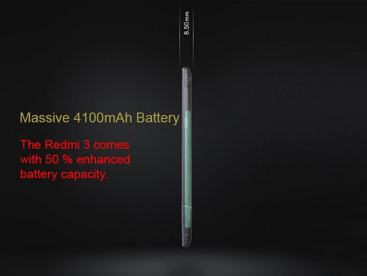 2016 New Xiaomi Phone Xiaomi Redmi 3 ( Hongmi 3 ) Qualcomm Snapdragon 616 Octa Core 1.5GHz Android 5.1 Metal Smart Phone