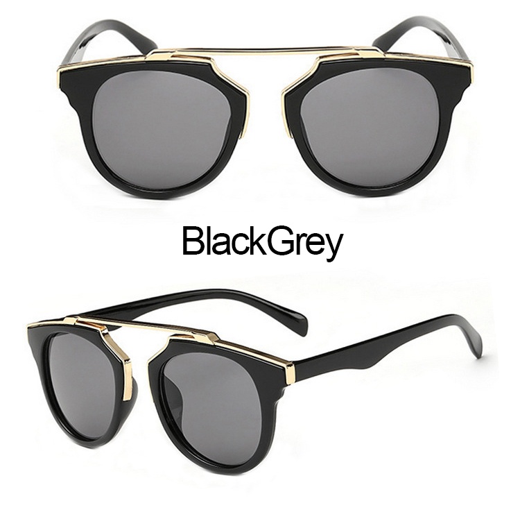 Sunglasses Women Cat Eye Sun Glasses Grey Color Brand