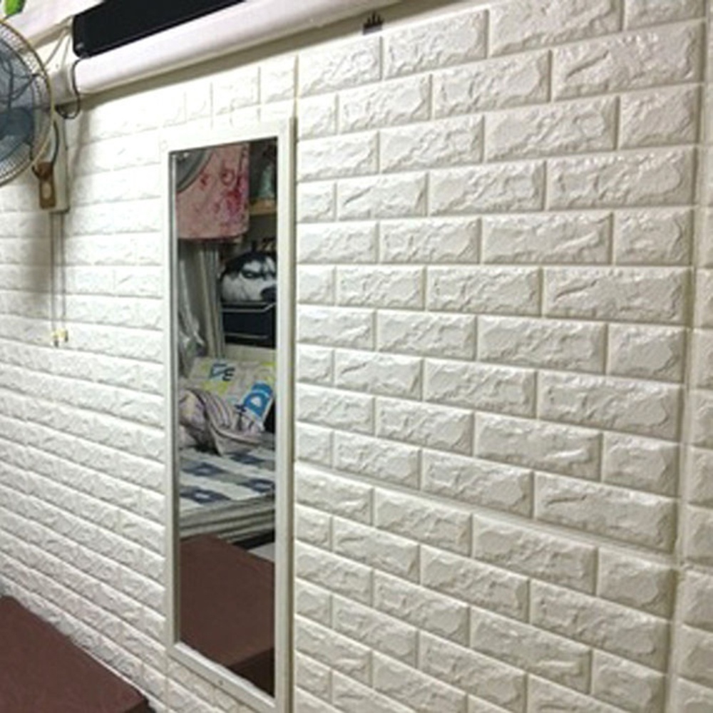 Allwin 3D Pola Batu Bata Dinding Kamar Tidur Dekorasi