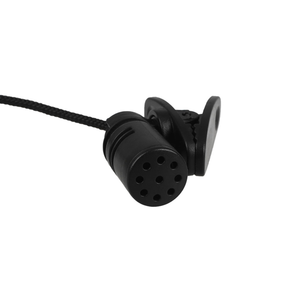 Mini Clip-On Lapel Wired Double Track Microphone MIC For SmartPhones PC - intl
