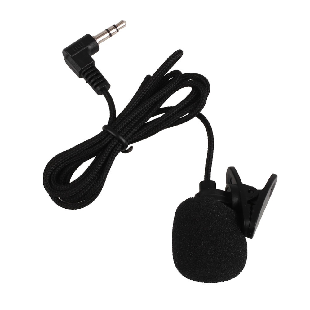 Mini Clip-On Lapel Wired Double Track Microphone MIC For SmartPhones PC - intl