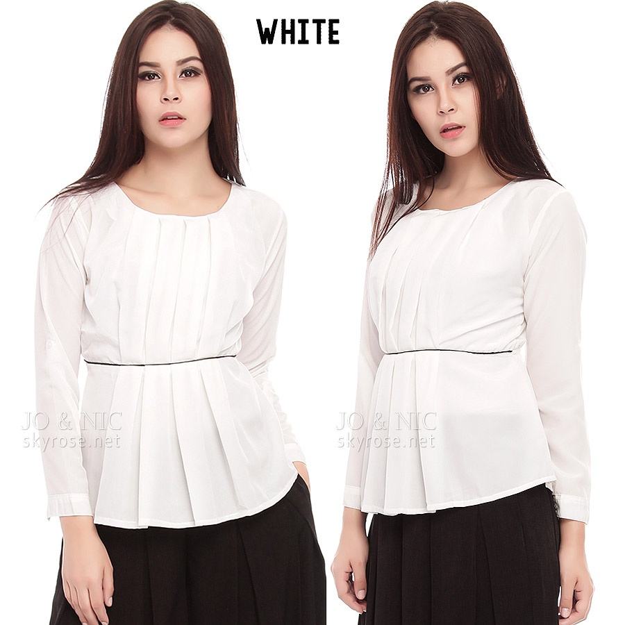 a long-sleeved female top