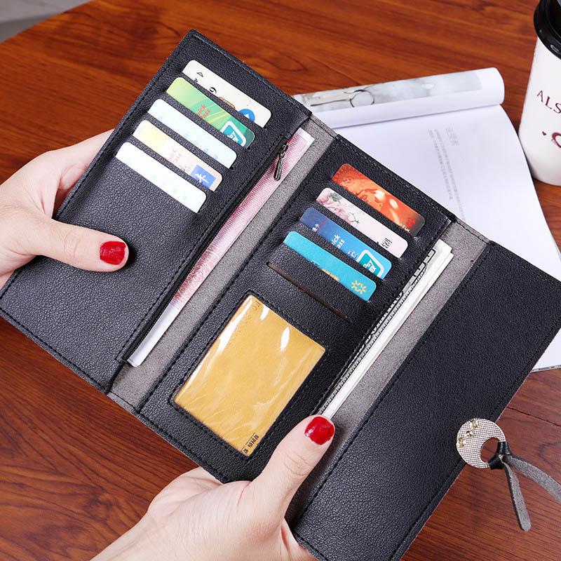 Amart Fashion dompet panjang wanita Korea sederhana tas 
