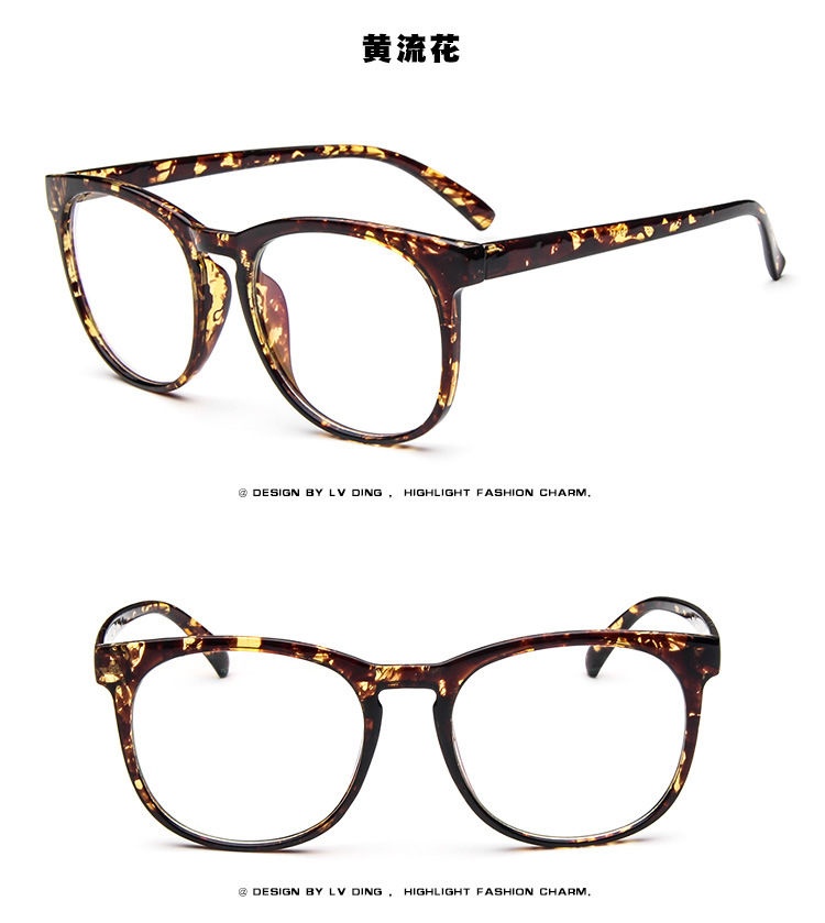 Frame Kacamata Pria Vintage Kaca Retro Lensa Jernih Untuk 