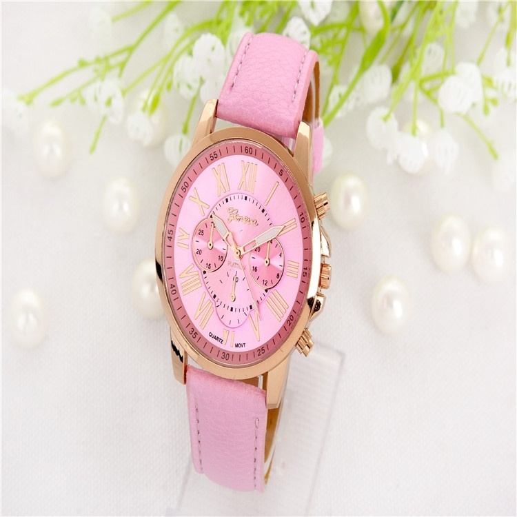 geneva wanita busana angka faux kulit analog quartz geneva wanita busana angka faux kulit analog quartz